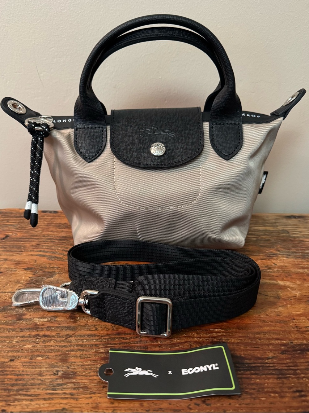 NEW Longchamp Le Pliage Energy Extra Small Crossbody in Clay